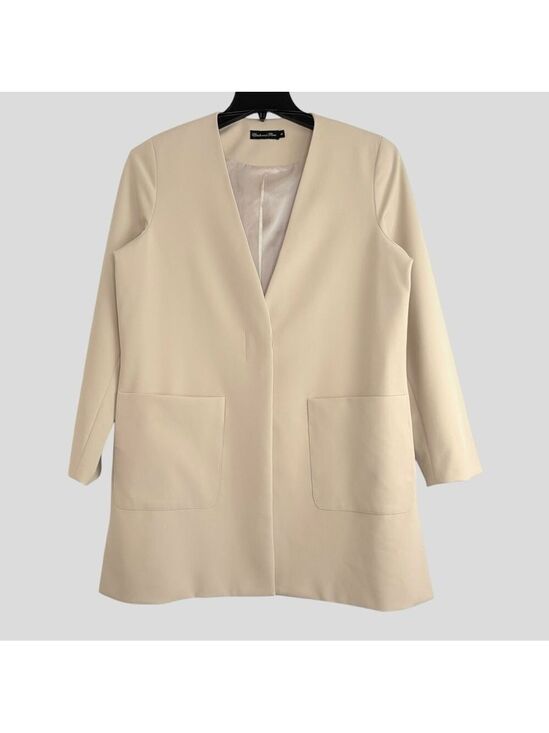 Esstele & Finn Jackets & Blazers - Estelle and Finn NY Women’s Size 10 Beige Blazer Quiet Luxury Scandi Minimalist